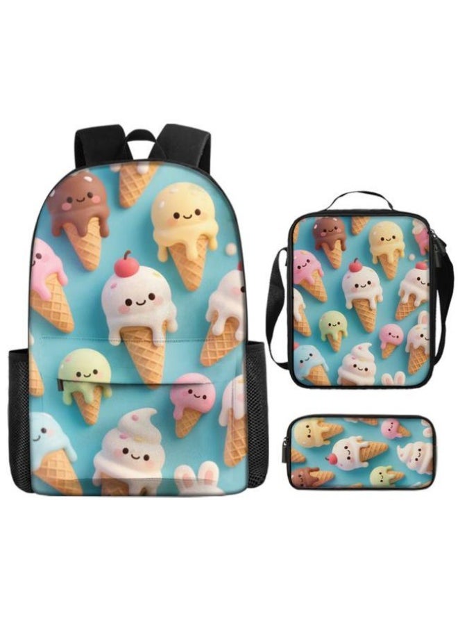 New universal cartoon new three-piece schoolbag (students, children) - 1402