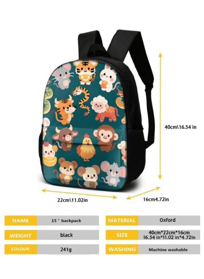 [Super new special offer] Cartoon theme bag three-piece set | double-shoulder + hand-held + storage pen bag | gift self-use good-looking - 610