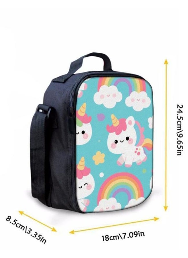 [Super new special offer] Cartoon theme bag three-piece set | double-shoulder + hand-held + storage pen bag | gift self-use good-looking - 596