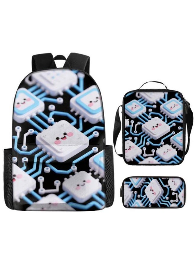 New universal cartoon new three-piece schoolbag (students, children) - 774