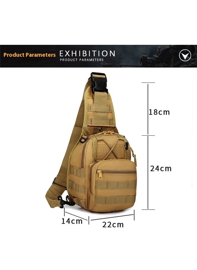 Small Hiking Daypack Sling Chest Bag Multifunctional Shoulder Messenger Crossbody Backpack Camping Pack