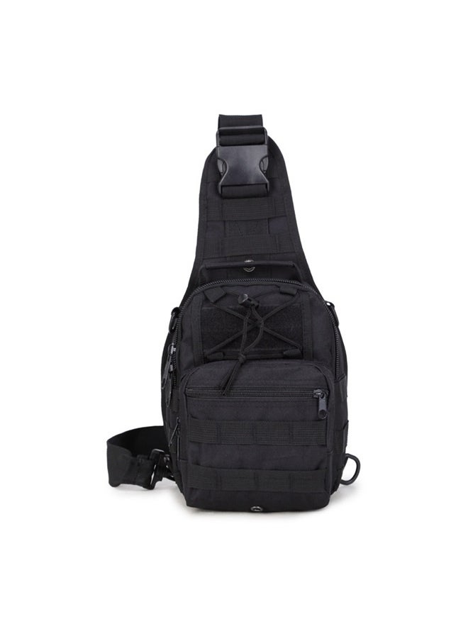 Outdoor Pocket Men's Cross-body Bag Leisure Sports Cycling Small Chest Bag (black)