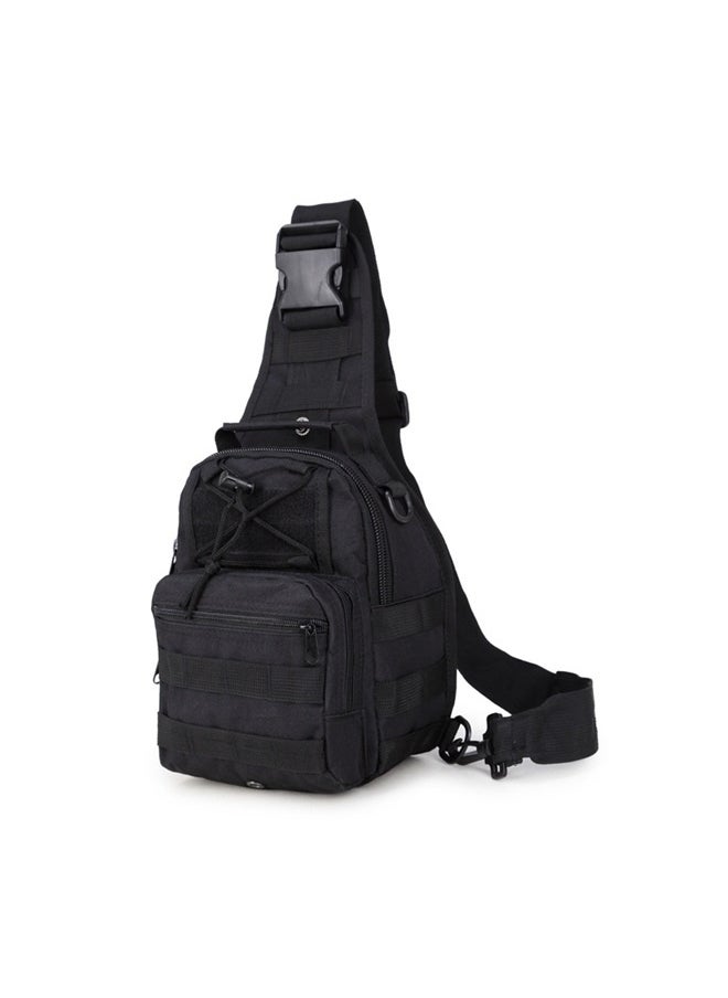 Outdoor Pocket Men's Cross-body Bag Leisure Sports Cycling Small Chest Bag (black)