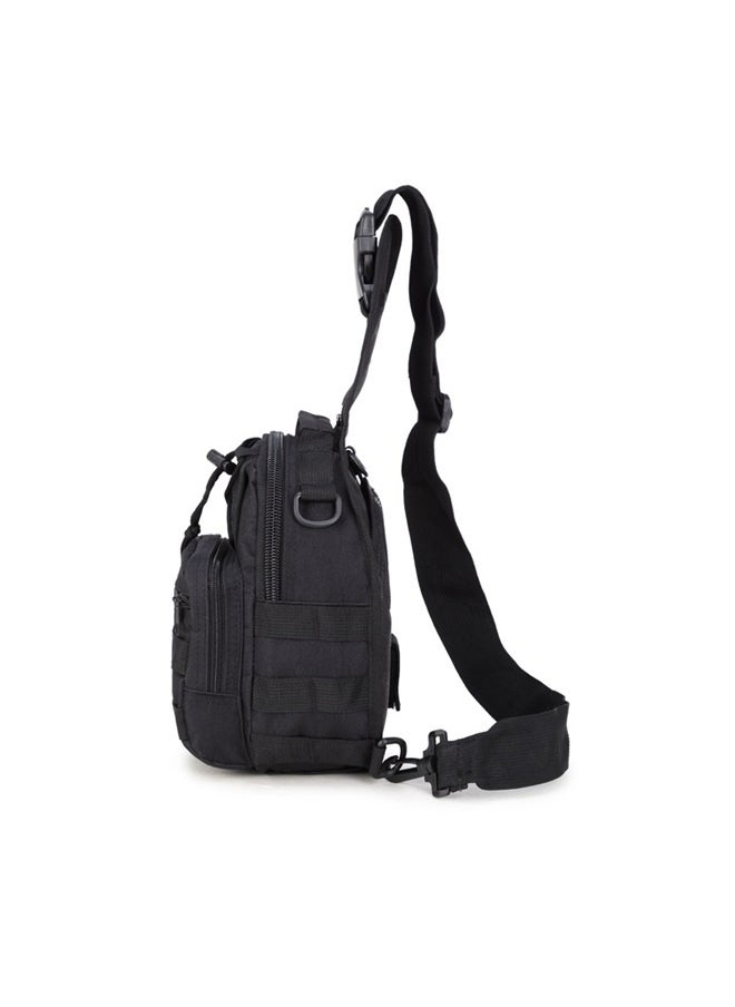 Outdoor Pocket Men's Cross-body Bag Leisure Sports Cycling Small Chest Bag (black)