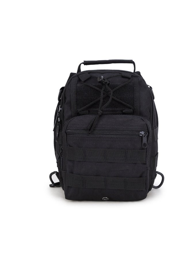 Outdoor Pocket Men's Cross-body Bag Leisure Sports Cycling Small Chest Bag (black)