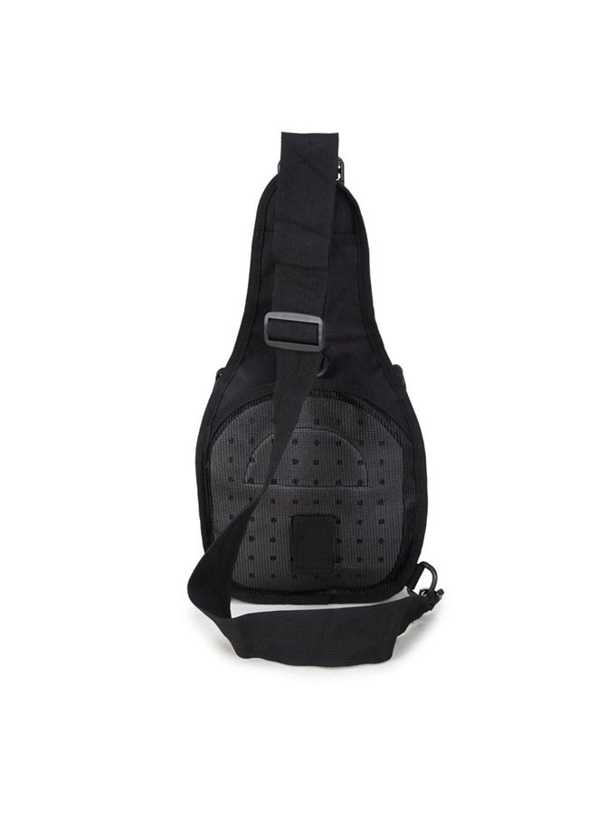 Outdoor Pocket Men's Cross-body Bag Leisure Sports Cycling Small Chest Bag (black)