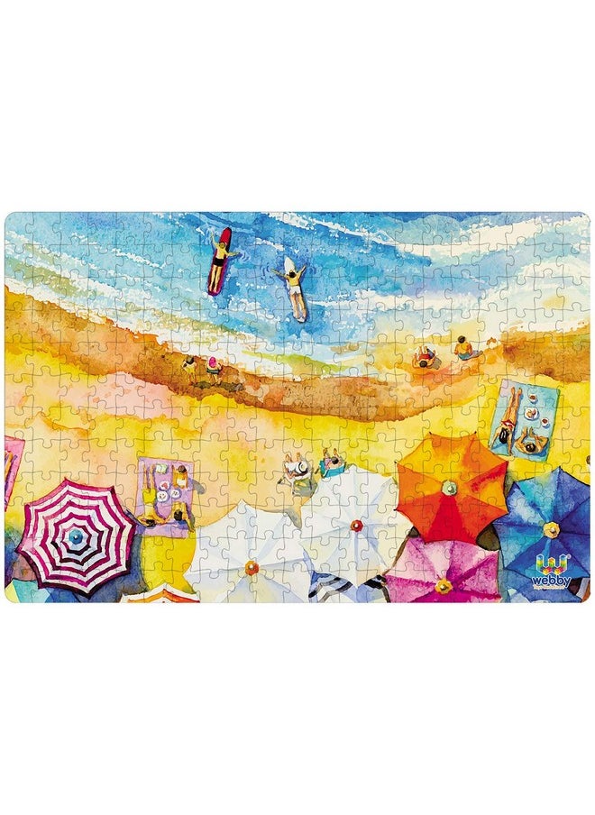 Webby Kids The Beach Painting Jigsaw Puzzle, 252 Pieces