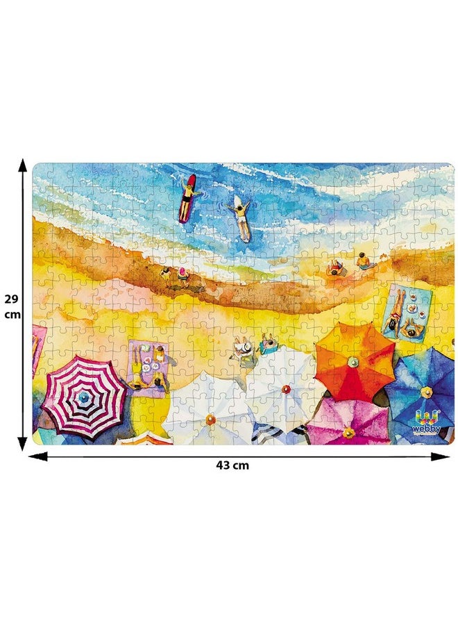 Webby Kids The Beach Painting Jigsaw Puzzle, 252 Pieces