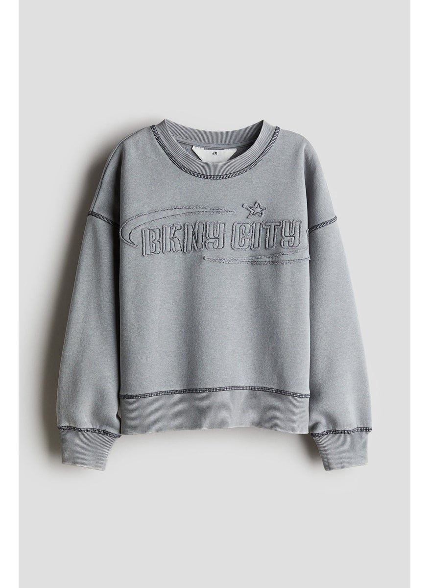 Motif-Detail Sweatshirt