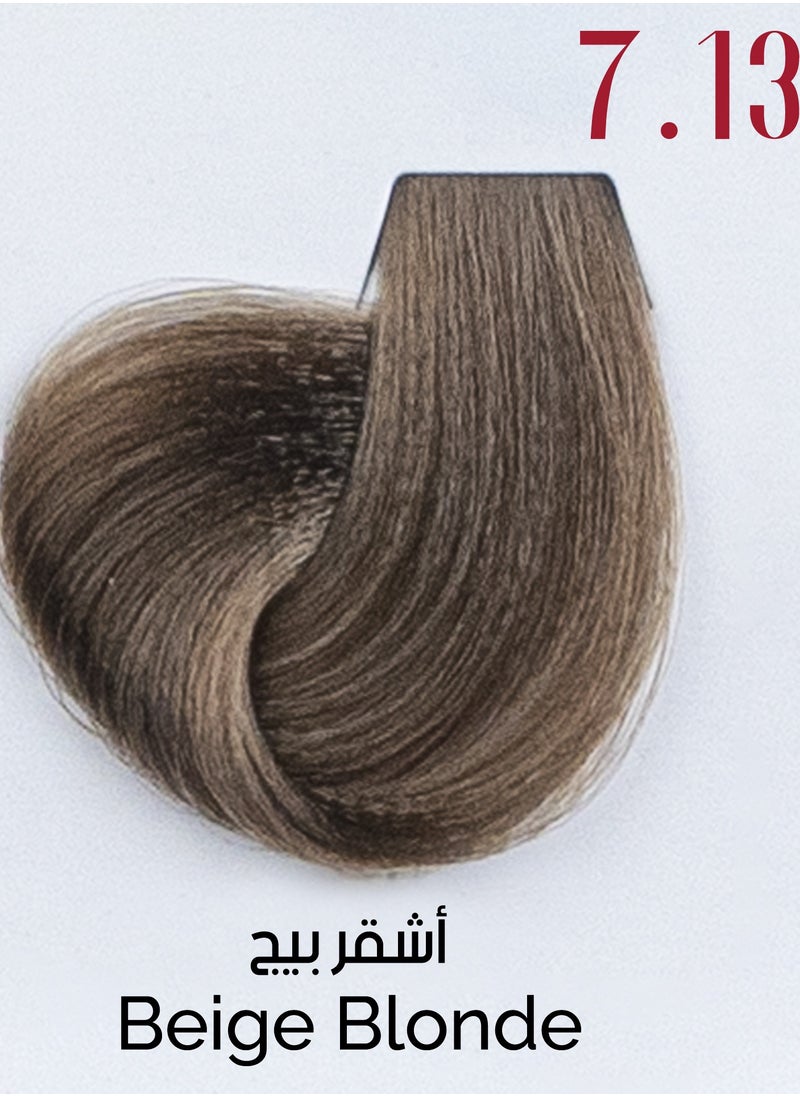 Ve Beauty Care Hair Dye 7.13 Beige Blonde – Nourishing Hair Color with Avena Protein, 100ml