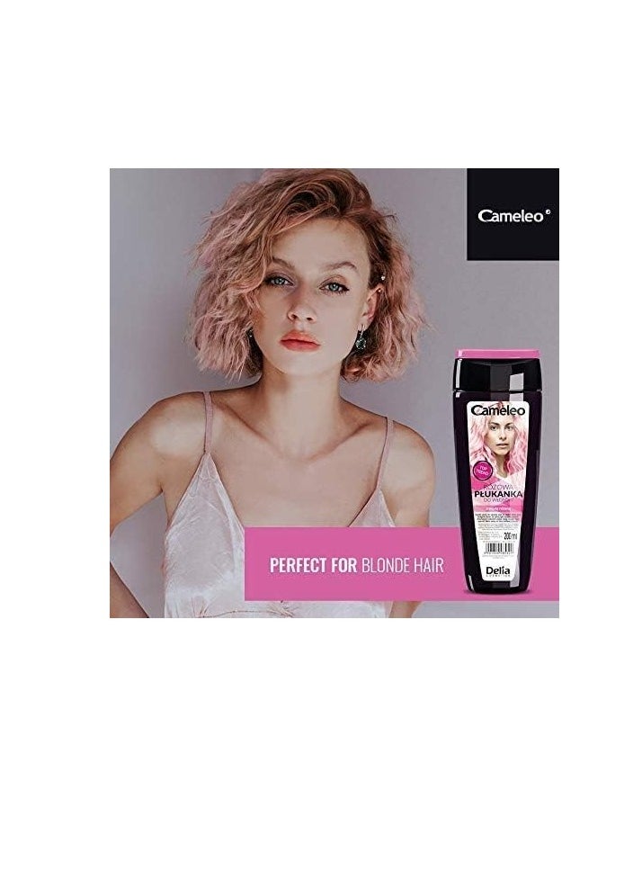 Pink Hair Toner with Rose Water NO Yellow Shades Tones Semi Permanent Hair Dye Blonde Grey Hair Colour and Care Paraben Free 200ml