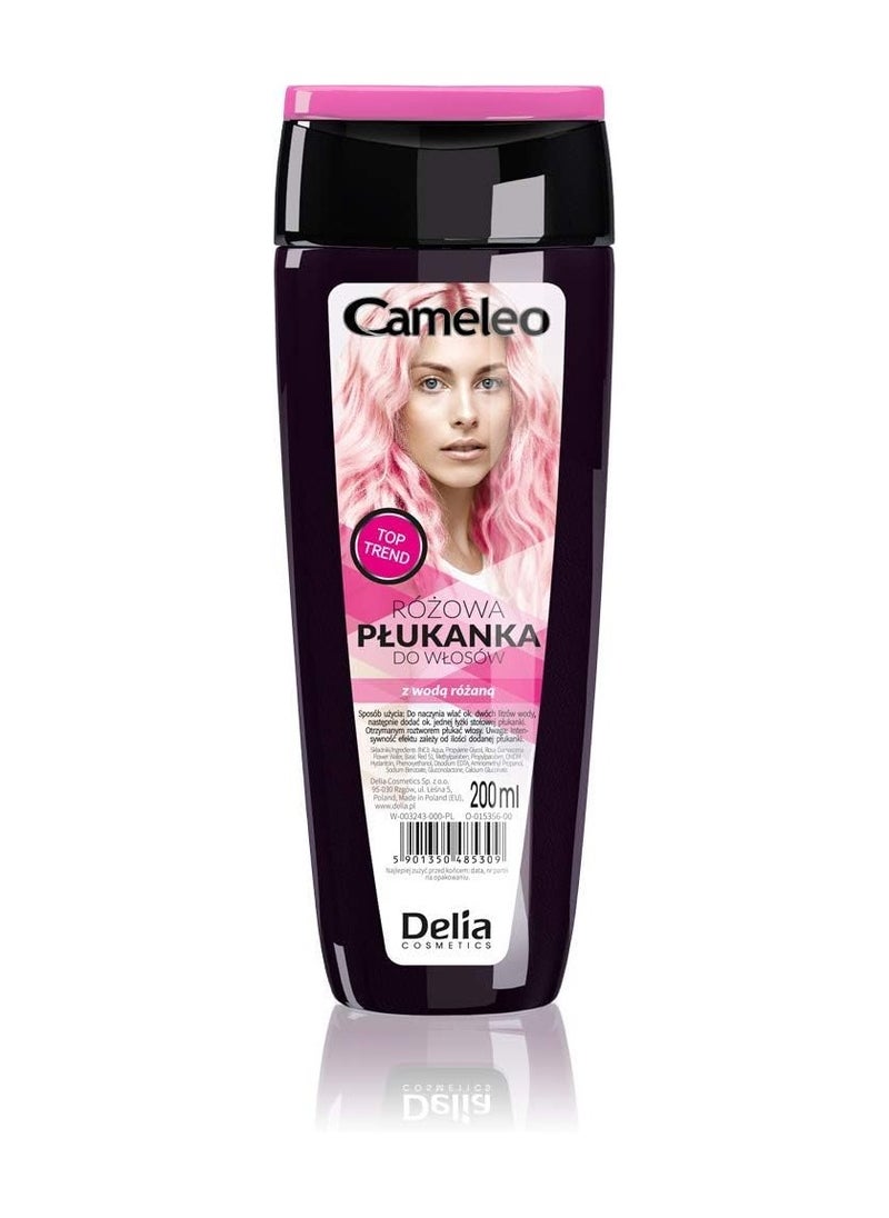 Pink Hair Toner with Rose Water NO Yellow Shades Tones Semi Permanent Hair Dye Blonde Grey Hair Colour and Care Paraben Free 200ml