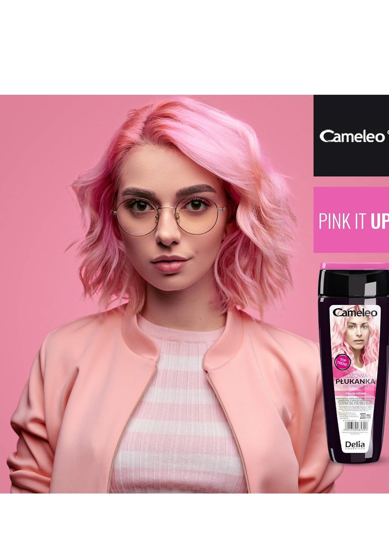 Pink Hair Toner with Rose Water NO Yellow Shades Tones Semi Permanent Hair Dye Blonde Grey Hair Colour and Care Paraben Free 200ml