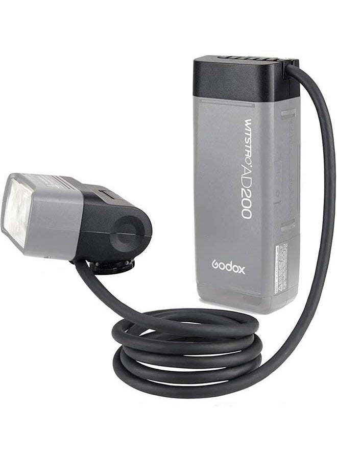 Godox EC200 Extension Flash Head 200W for Godox AD200/ AD200Pro Pocket Flash, 2M Extend Power Cable, Works with AD200/ AD200Pro Bare Bulbs Head and Speedlite Head