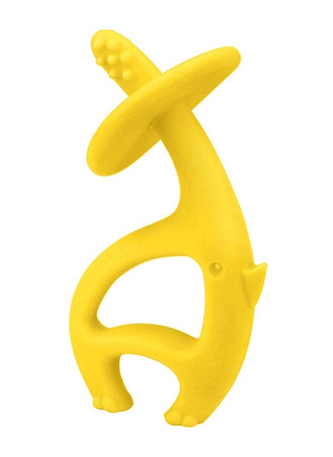 Elephant Teething Toy | Soft & BPA-Free Silicone | Multiple Textures for Sore Gums | Free Clip Included | Freezer & Dishwasher Safe | 3-6 Months | 11 x 7 x 3 cm