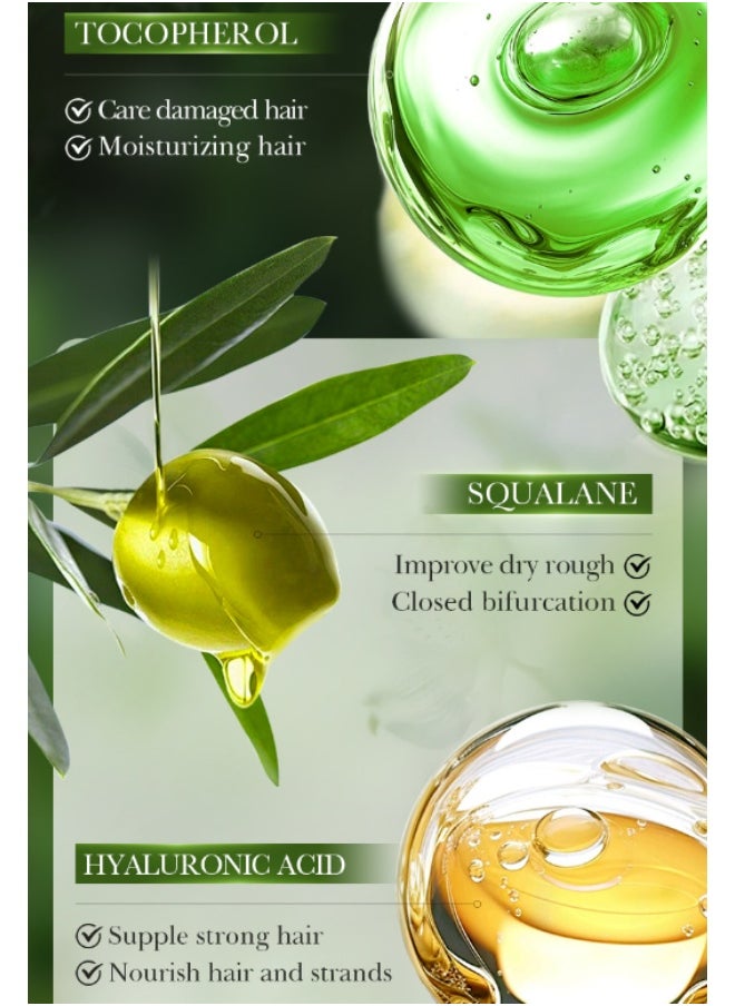 Coconut Oil Hair Essential Oil,Nourishes Dry And Damaged Hair, Strengthens Hair, Nourishes And Smoothes Hair Care Essential Oil Capsules 30pcs