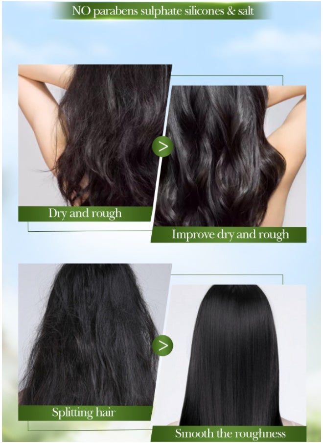 Coconut Oil Hair Essential Oil,Nourishes Dry And Damaged Hair, Strengthens Hair, Nourishes And Smoothes Hair Care Essential Oil Capsules 30pcs