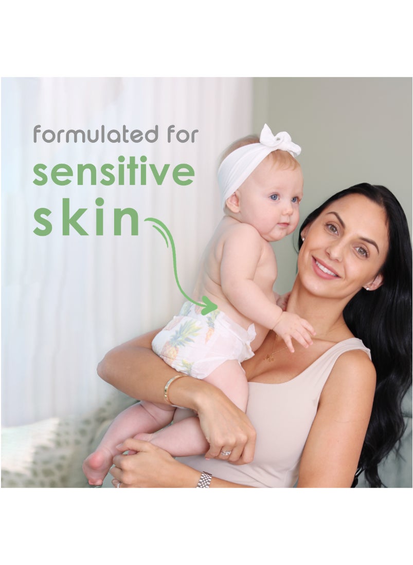 Organic Bamboo Tape Style Diapers Size 4 6-12 Months Eco-Friendly Nappies With Wetness Indicator 48 Diapers