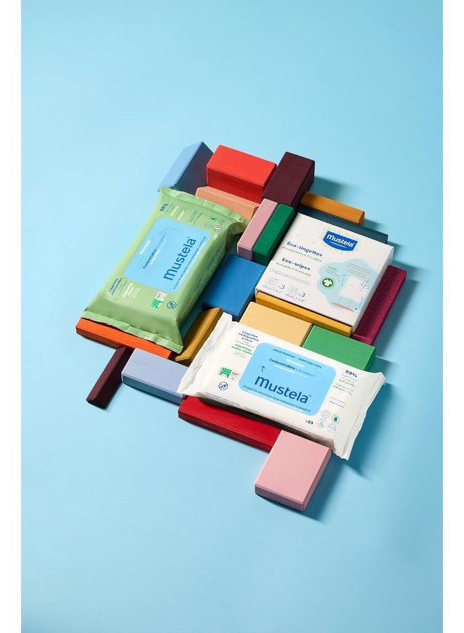 Home Compostable Fragrance-Free Cleansing Water Wipes with Natural Avocado