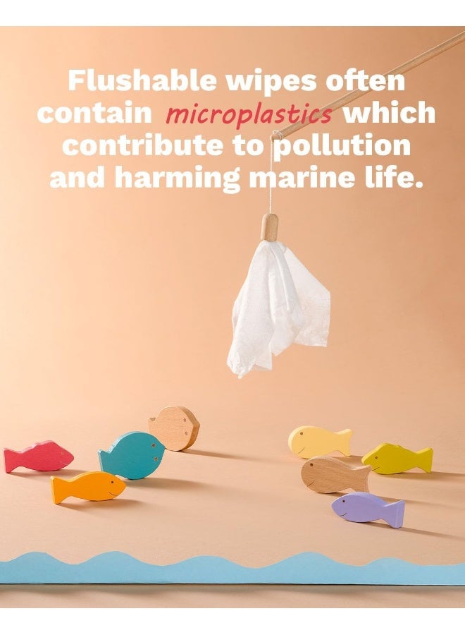 Home Compostable Fragrance-Free Cleansing Water Wipes with Natural Avocado