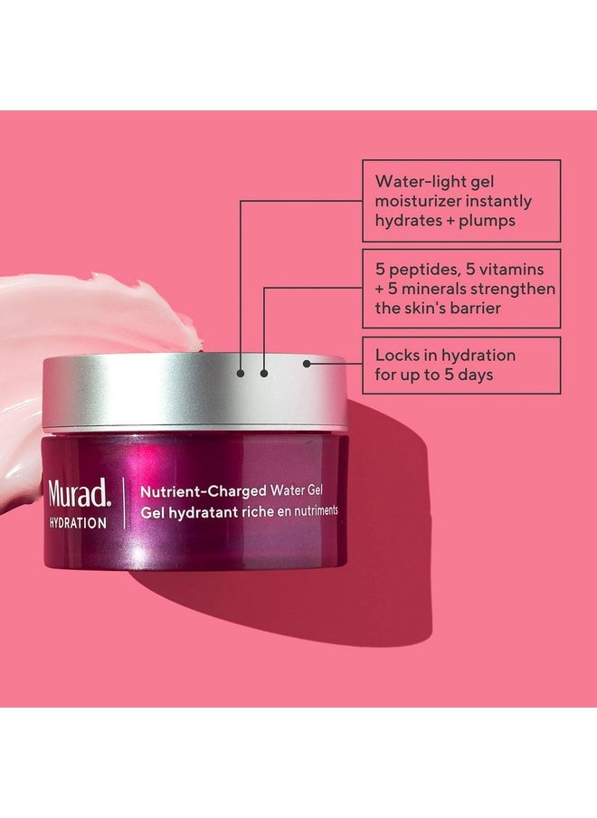 Murad Nutrient-Charged Water Gel - Hydration Face Moisturizer - Lightweight Hydration Gel Moisturizer with Minerals, Vitamins and Peptides Backed by Science, 1.7 Fl Oz