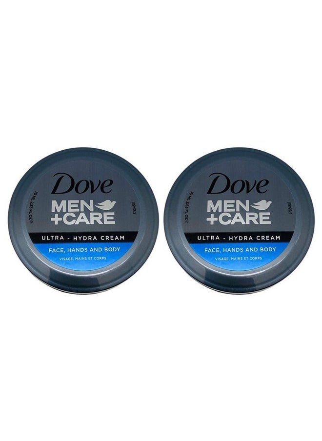 Dove Men+Care Ultra-Hydra Cream with 24 Hour Moisturization, 2.53 Fl Oz (Pack of 2)