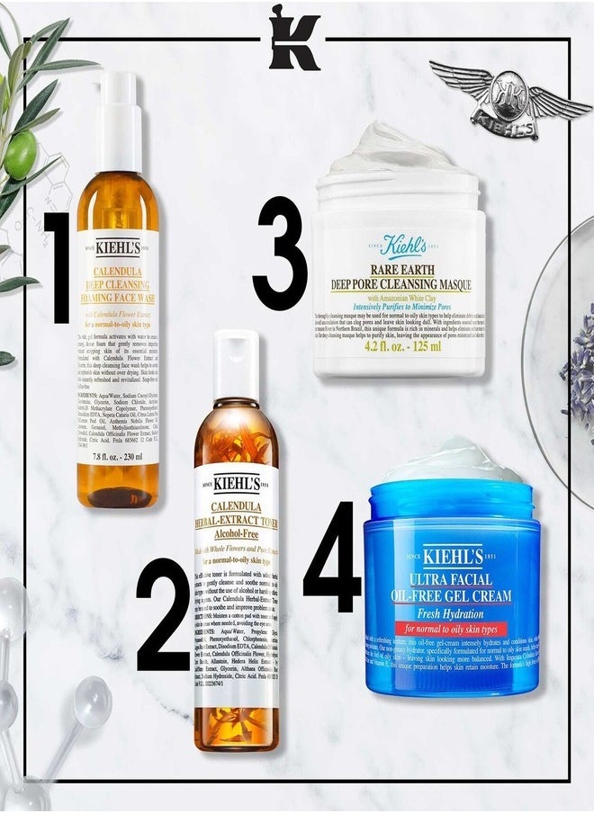 Kiehl’s Ultra Facial Oil-Free Gel Cream – Lightweight Hydrating Gel Moisturizer for Oily & Combination Skin – Shine-Free, Fast-Absorbing Formula – 50ml