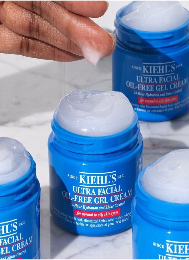 Kiehl’s Ultra Facial Oil-Free Gel Cream – Lightweight Hydrating Gel Moisturizer for Oily & Combination Skin – Shine-Free, Fast-Absorbing Formula – 50ml
