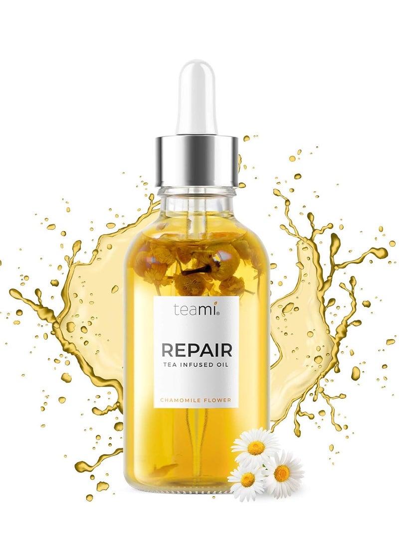 Teami Repair Jojoba Face Oil for Women with Coconut Oil, Camellia Seed & Vitamin E Oil for Skin - Facial Oil Cleanser for Sensitive, Normal, Oily & Dry Skin (2oz)
