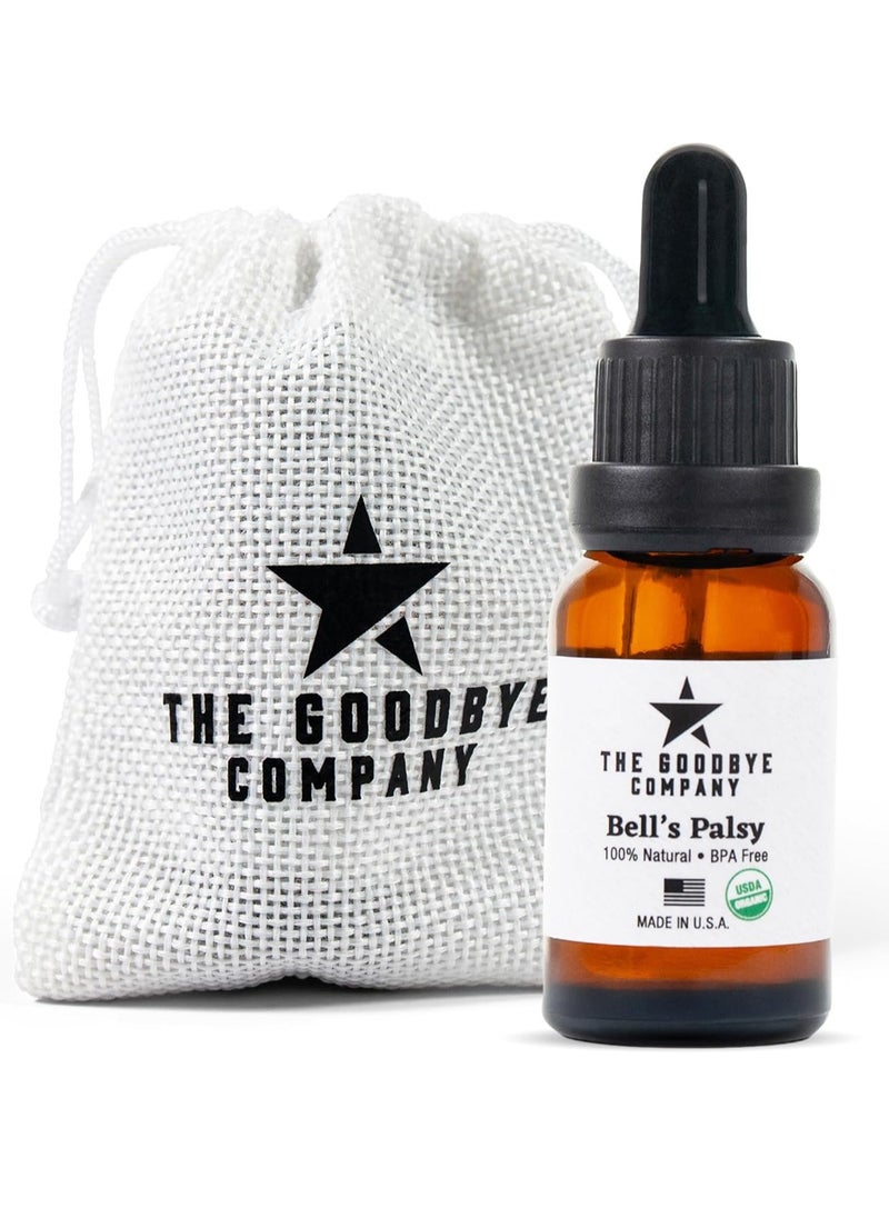 The Goodbye Company Facial Nerve Support Oil – Deep Penetrating Formula for Circulation & Relaxation – Made in USA (15mL)