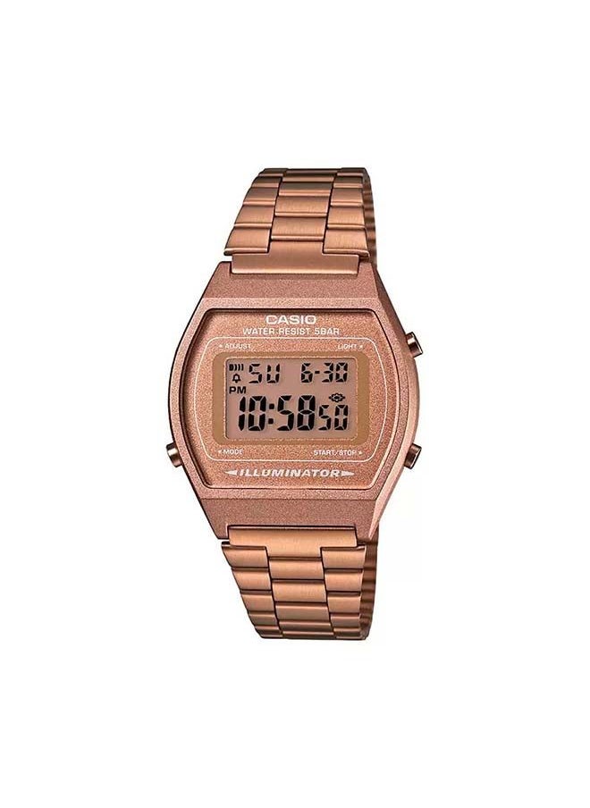 Digital Stainless Steel Wrist Watch B-640WC-5ADF - 39mm - Pink Gold