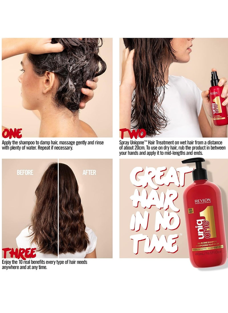 ALL IN ONE SHAMPOO Moisturizing Shampoo For Damaged Hair 490ml
