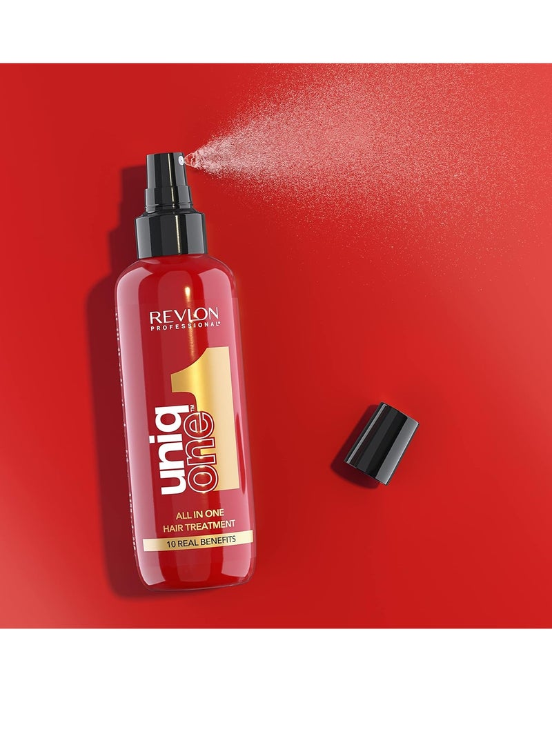 Uniqone Hair Treatment Moisturizing Leave in Hair Treatment Repair for Damaged Hair Hair Treatment Classic Fragrance 150 ml