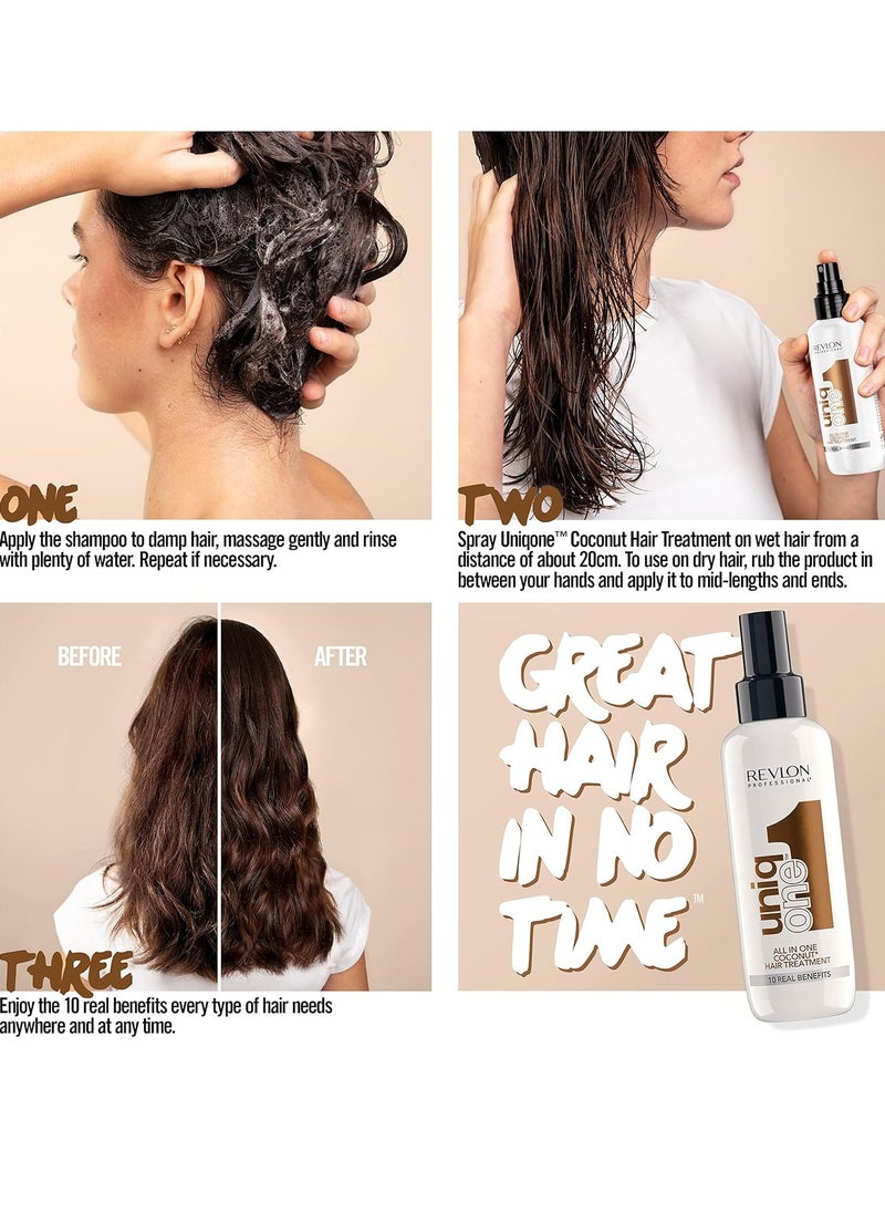 UNIQONE COCO HAIR TREATMENT Leave In Hair Treatment Hair Treatment Coconut Fragrance 150 ml