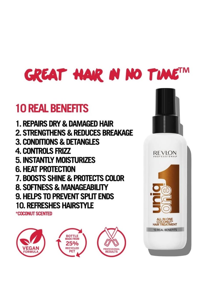 UNIQONE COCO HAIR TREATMENT Leave In Hair Treatment Hair Treatment Coconut Fragrance 150 ml