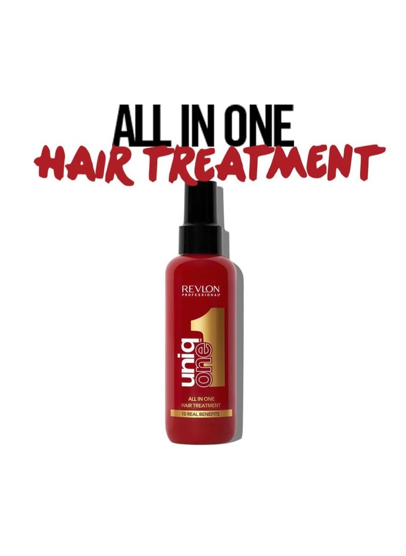 UniqOne Leave In Conditioner Classic Duo Pack Gifts For Women Men Hair Treatment For Shine And Frizz Control 2 x 150ml