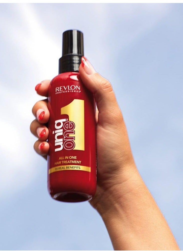 UniqOne Leave In Conditioner Classic Duo Pack Gifts For Women Men Hair Treatment For Shine And Frizz Control 2 x 150ml