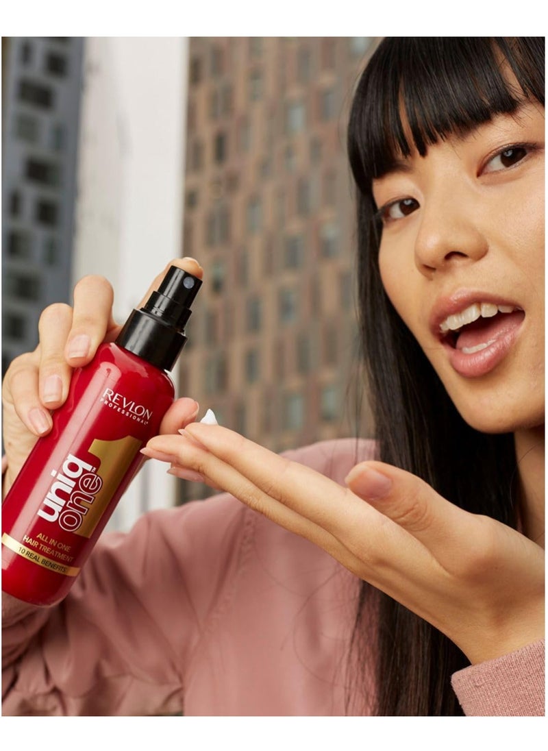 UniqOne Leave In Conditioner Classic Duo Pack Gifts For Women Men Hair Treatment For Shine And Frizz Control 2 x 150ml