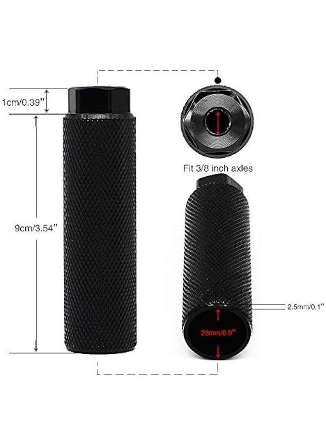 2PC 3/8 inch - 26 Teeth Aluminum Alloy Bike Pegs