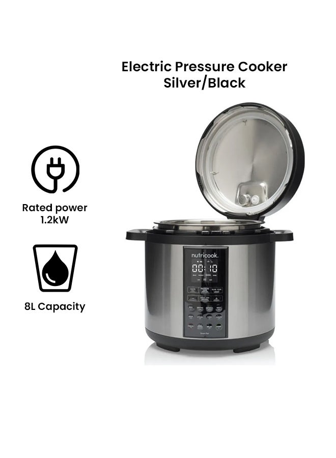 Smart Pot 2 Non-Stick Pressure Cooker 8 L 1.2 kW SP208A Silver/Black