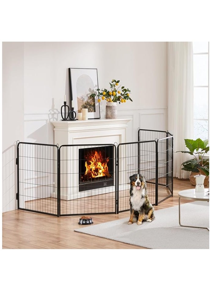 Egardenkart Heavy Duty Extra Wide Dog Playpen, Outdoor Pet Fence for Medium/Small Animals Foldable Puppy