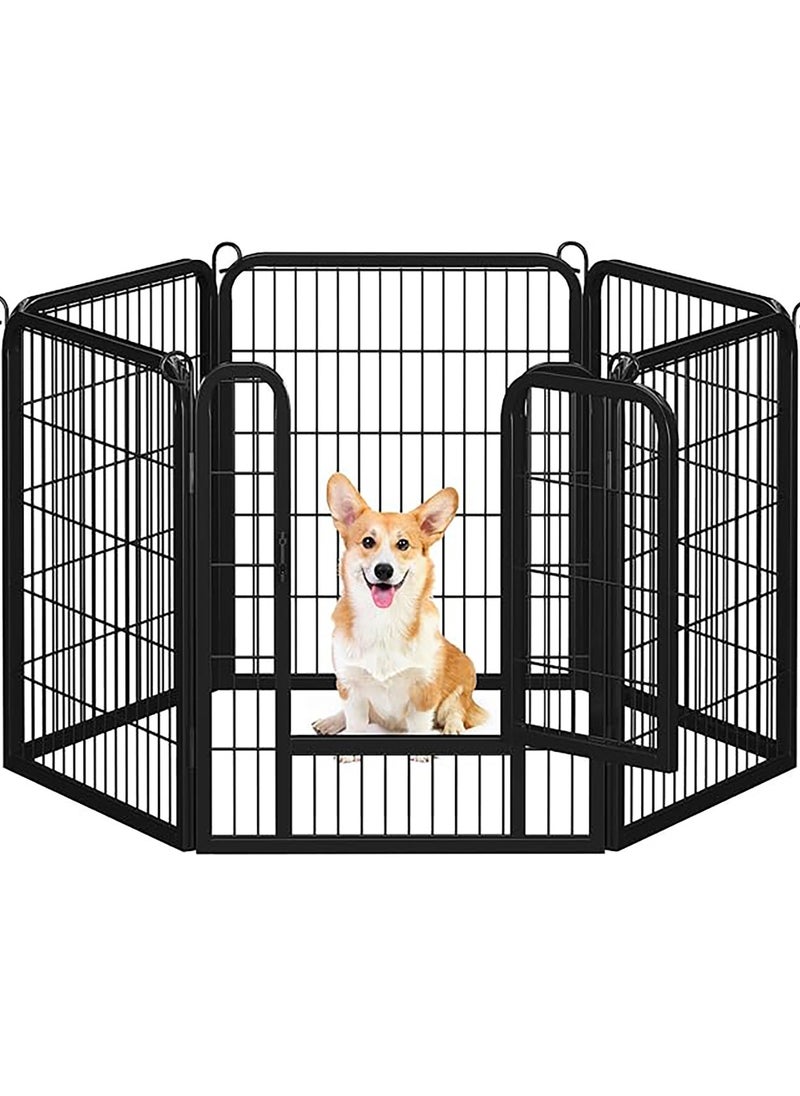 Egardenkart Heavy Duty Extra Wide Dog Playpen, Outdoor Pet Fence for Medium/Small Animals Foldable Puppy