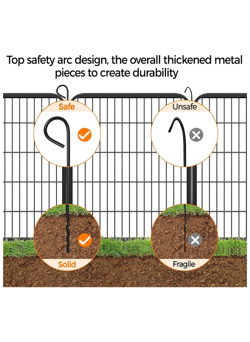 Egardenkart Heavy Duty Extra Wide Dog Playpen, Outdoor Pet Fence for Medium/Small Animals Foldable Puppy