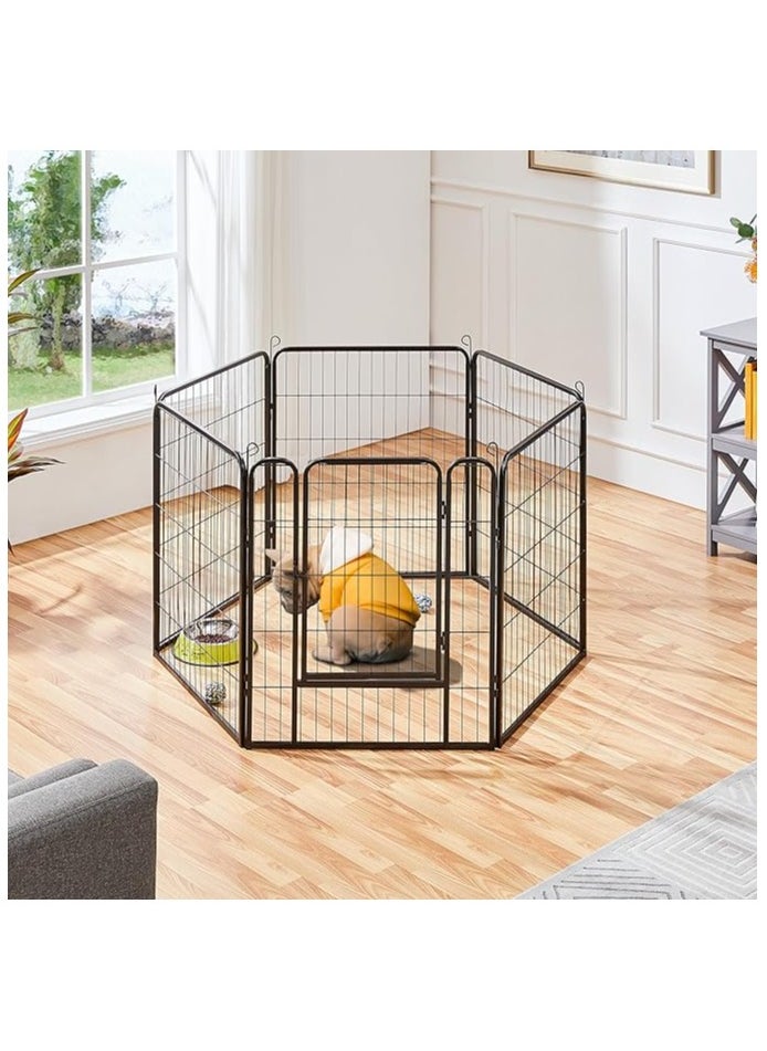 Egardenkart Heavy Duty Extra Wide Dog Playpen, Outdoor Pet Fence for Medium/Small Animals Foldable Puppy