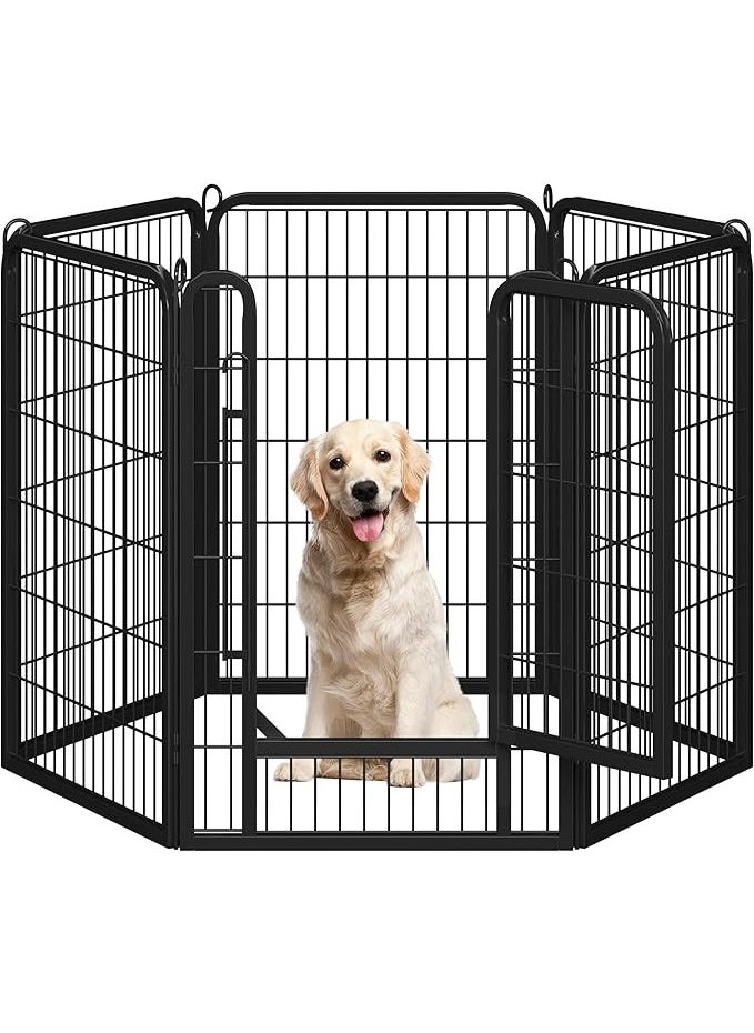 Egardenkart Heavy Duty Extra Wide Dog Playpen, Outdoor Pet Fence for Medium/Small Animals Foldable Puppy
