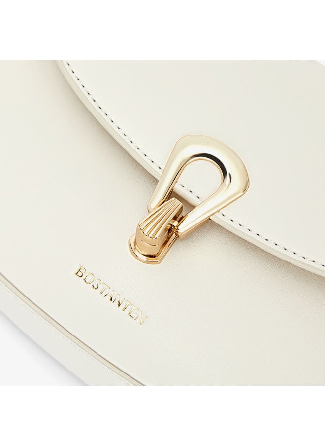 BOSTANTEN Fashion Crossbody Bag – Beige White – Chic & Functional Everyday Bag