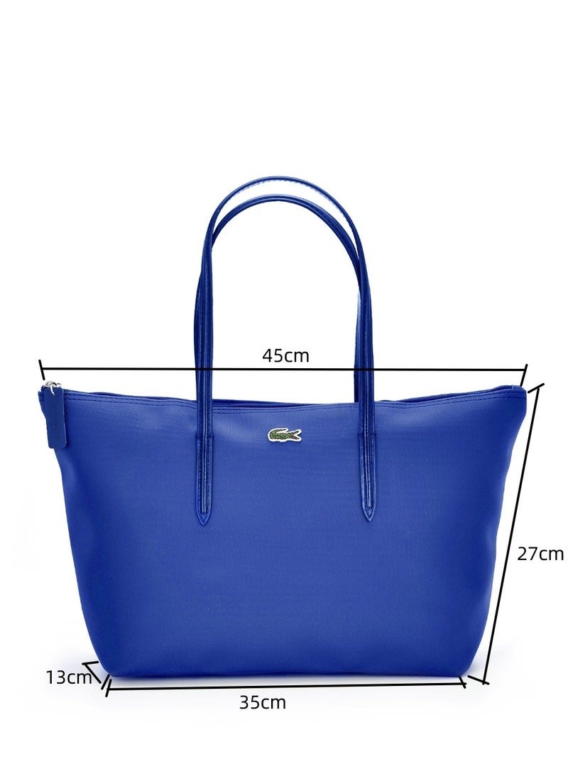 Lacoste Tote Bag Large Size Blue Color