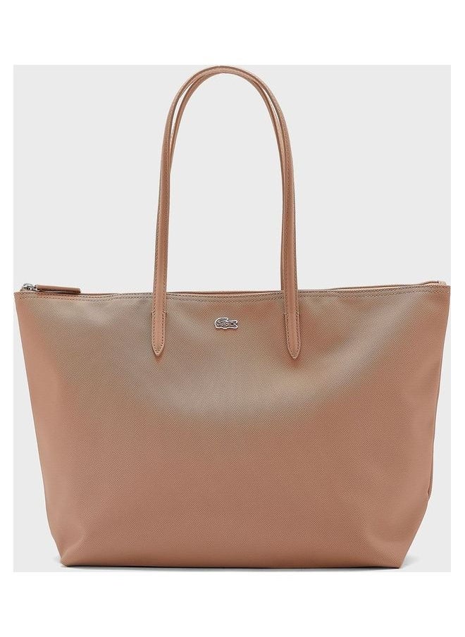 Women Top Handle Shopper Beige
