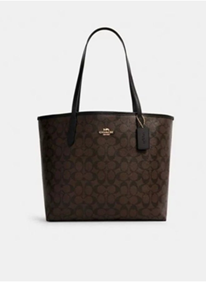 COACH City Tote Bag In Signature Canvas