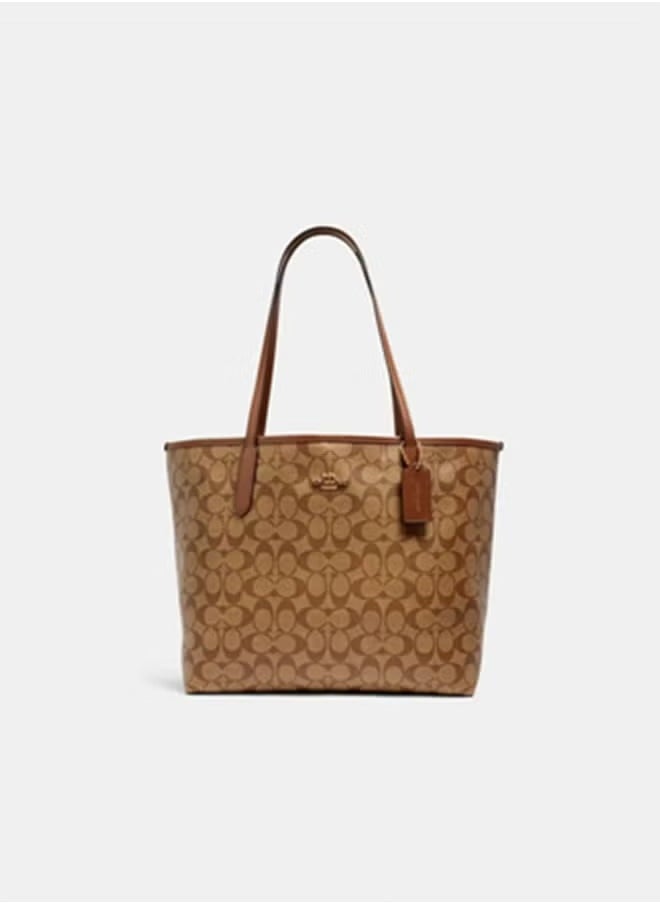 COACH City Tote Bag In Signature Canvas